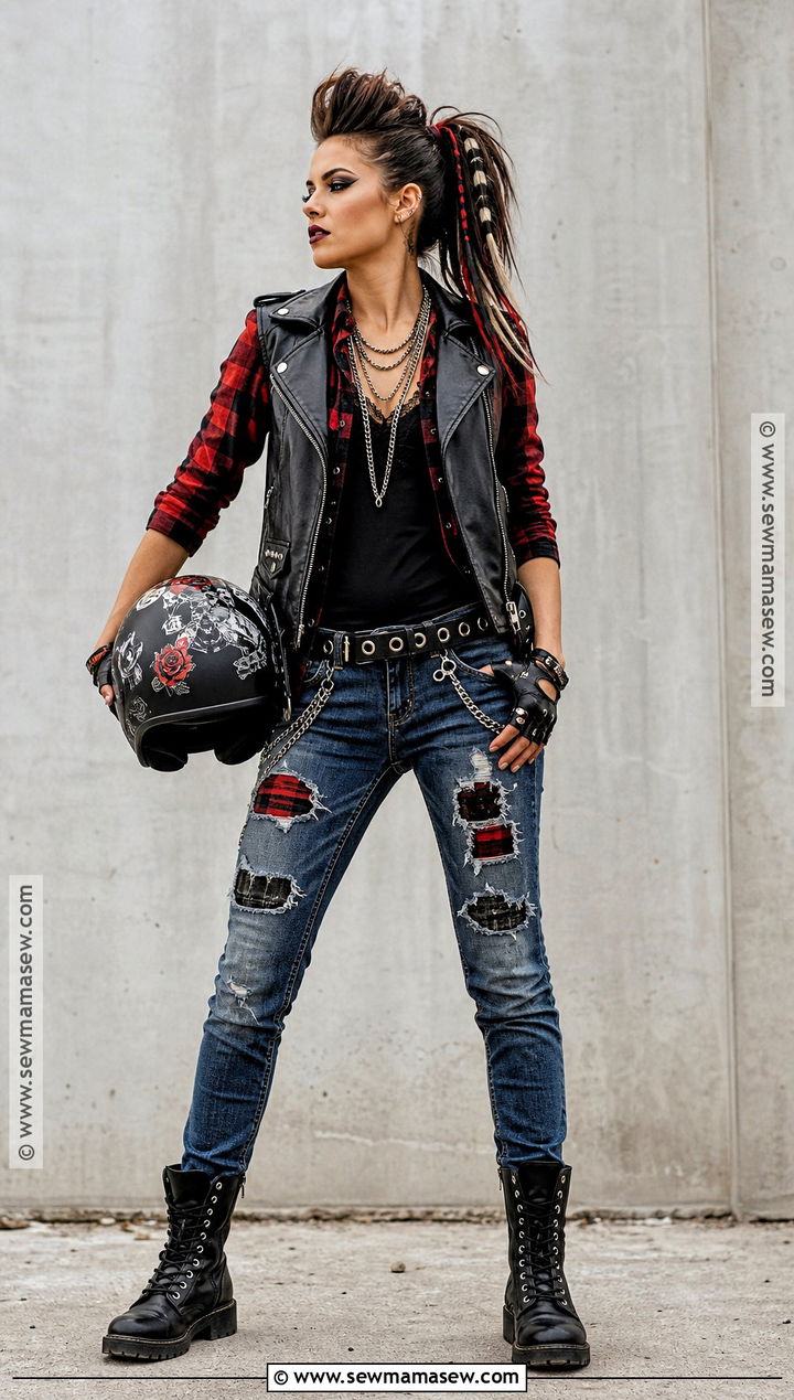 Punk Biker Girl Costume - 30 Biker Girl Costume Ideas
