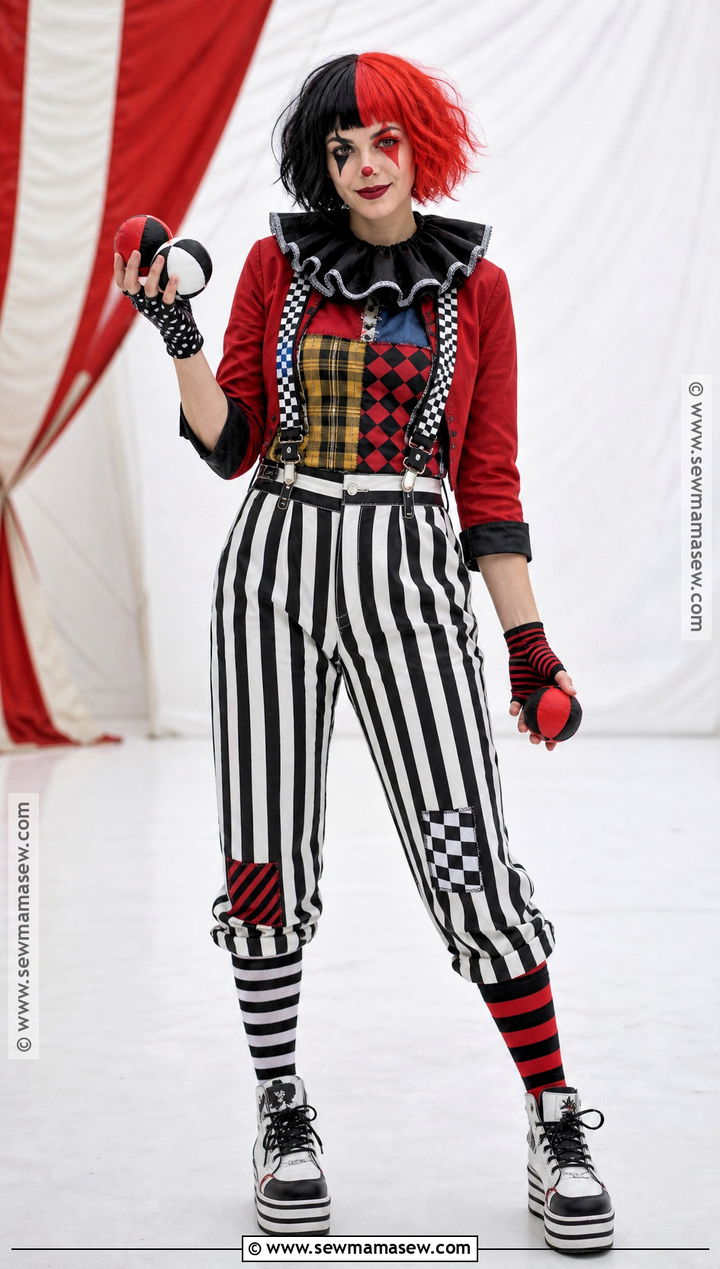 Punk Clown Costume - 30 punk halloween costume ideas