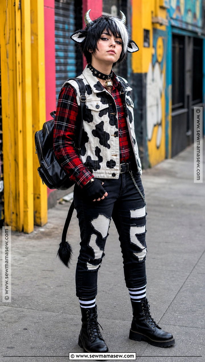 Punk Cow Cosplay - 30 cow cosplay ideas