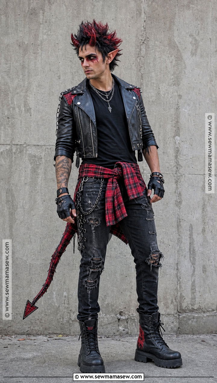 Punk Demon Outfit For Men - 30 demon outfit male ideas