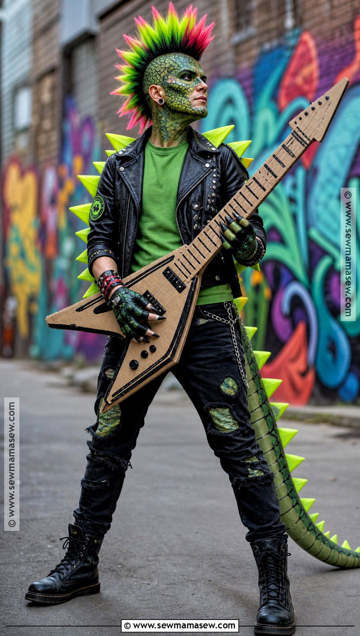 Punk Dinosaur Costume - 40 dinosaur costume ideas