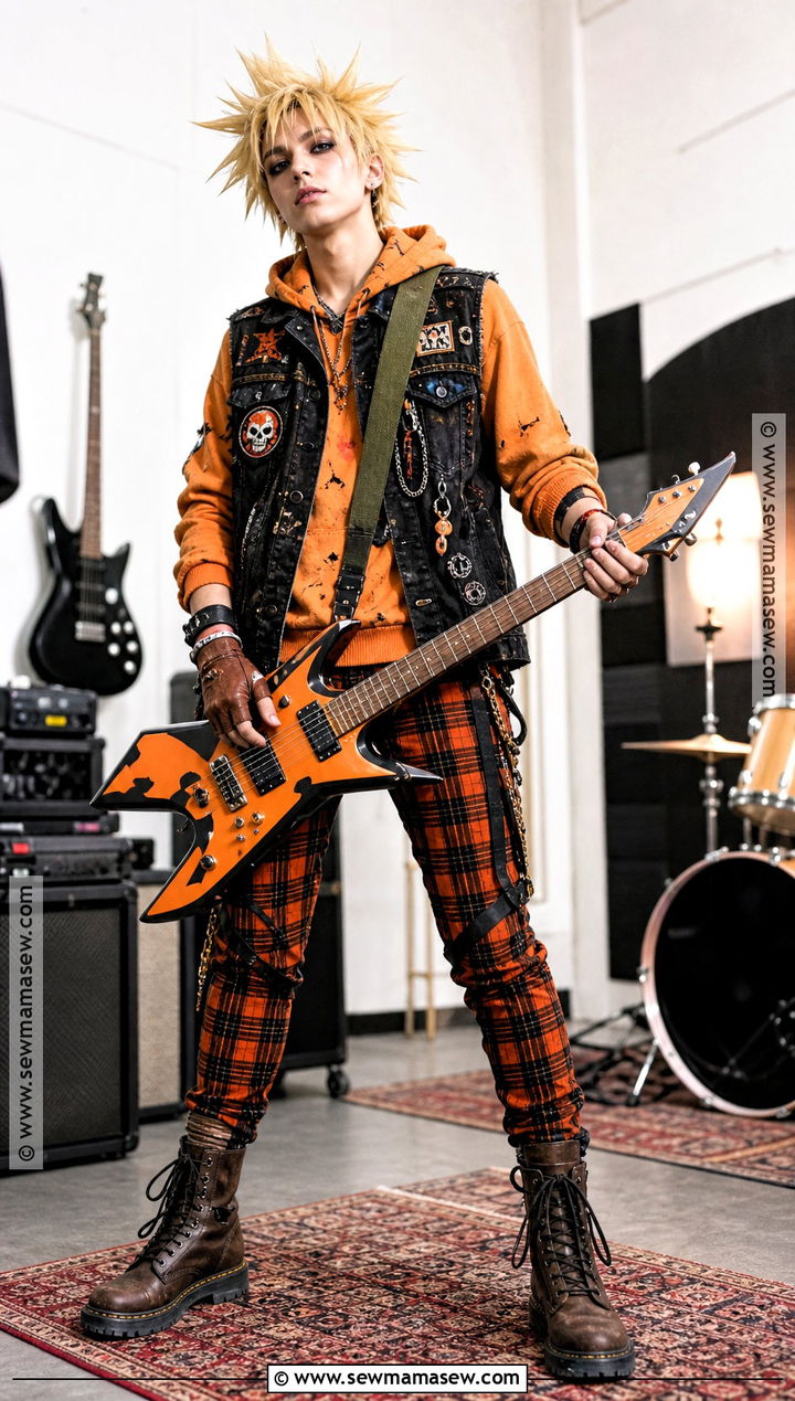Punk Kenny Cosplay With Plaid Pants - 30 Kenny Cosplay Ideas