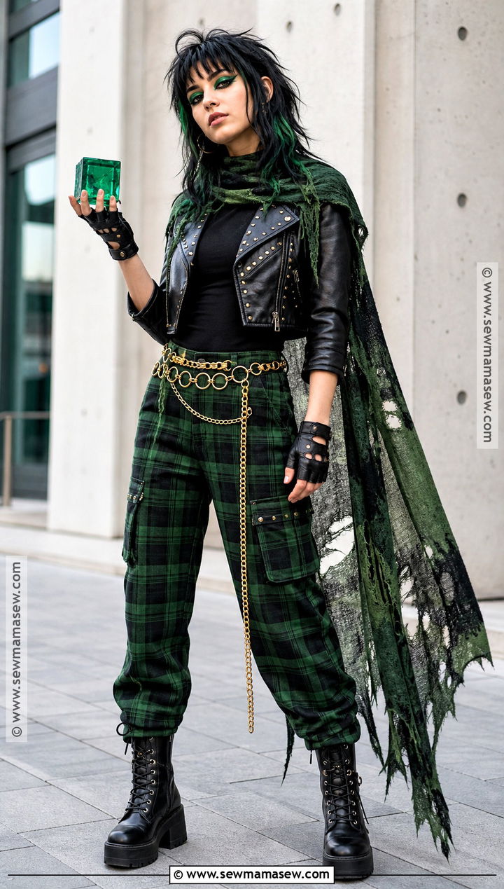 Punk Loki Costume With Plaid Pants - 30 Loki Costume Ideas for Females