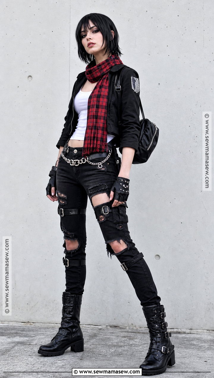 Punk Mikasa Cosplay - 45 mikasa cosplay ideas