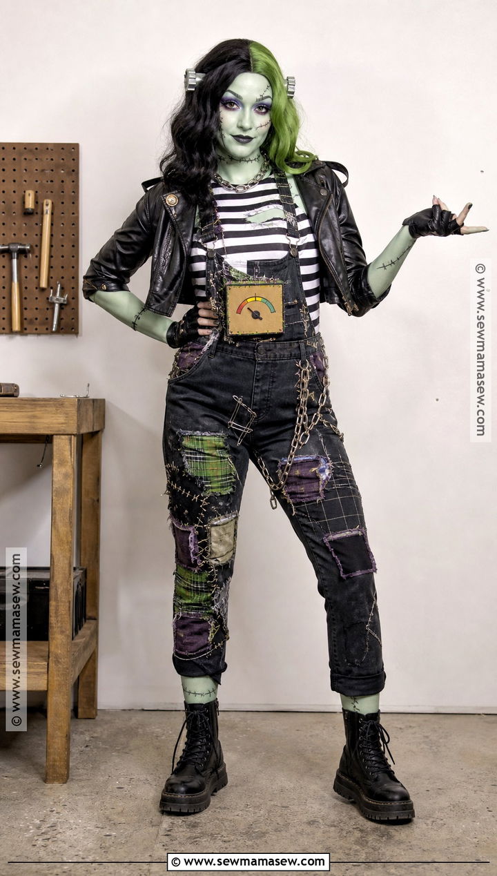 Punk Patchwork Monster Costume - 35 alt halloween costume ideas