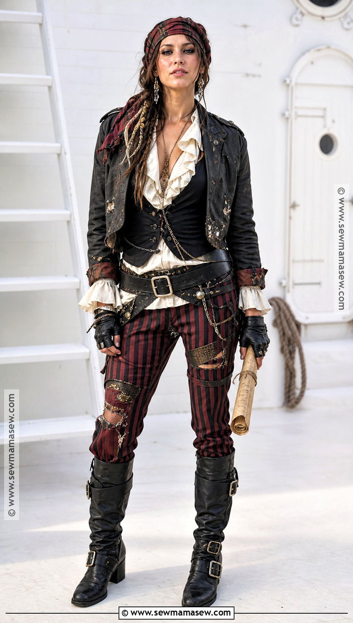 Punk Pirate Costume - 30 punk halloween costume ideas