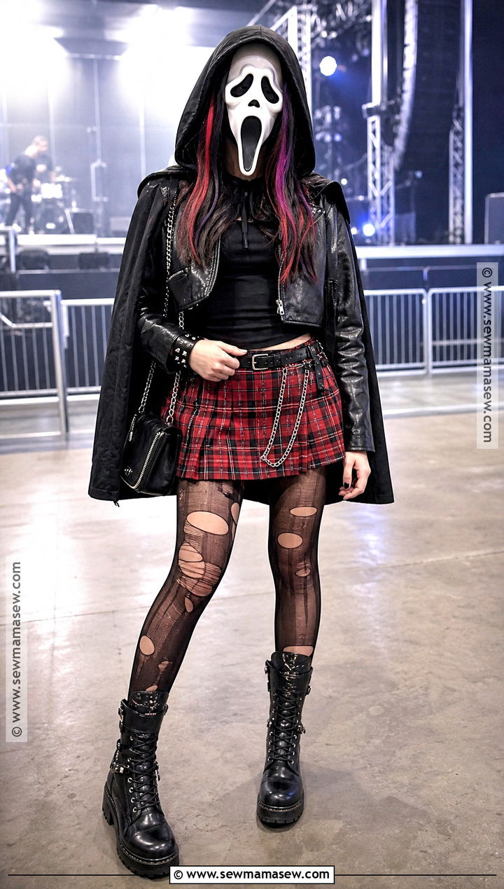 Punk Rock Ghostface Costume - 35 ghostface costume ideas for women
