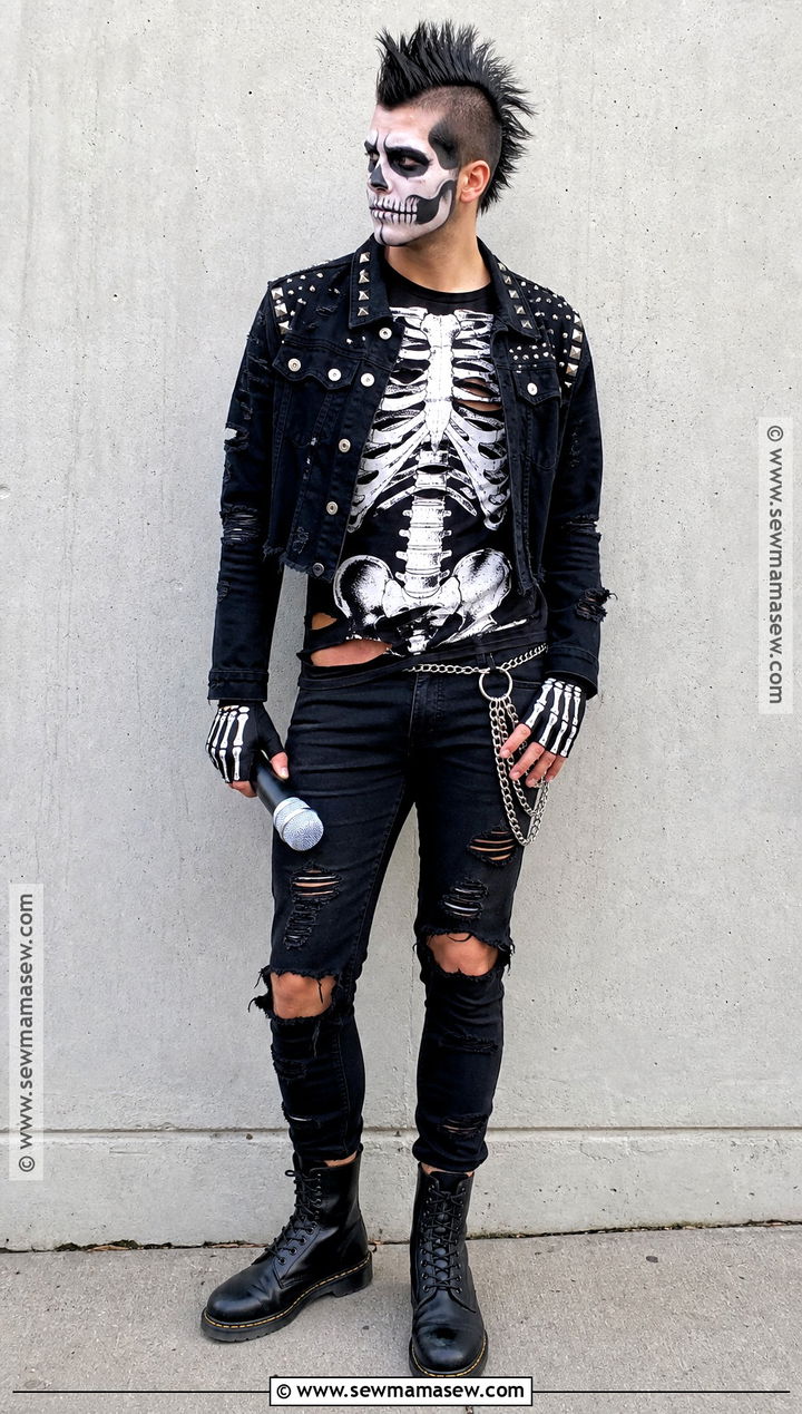 Punk Skeleton Costume - 40 skeleton costume ideas