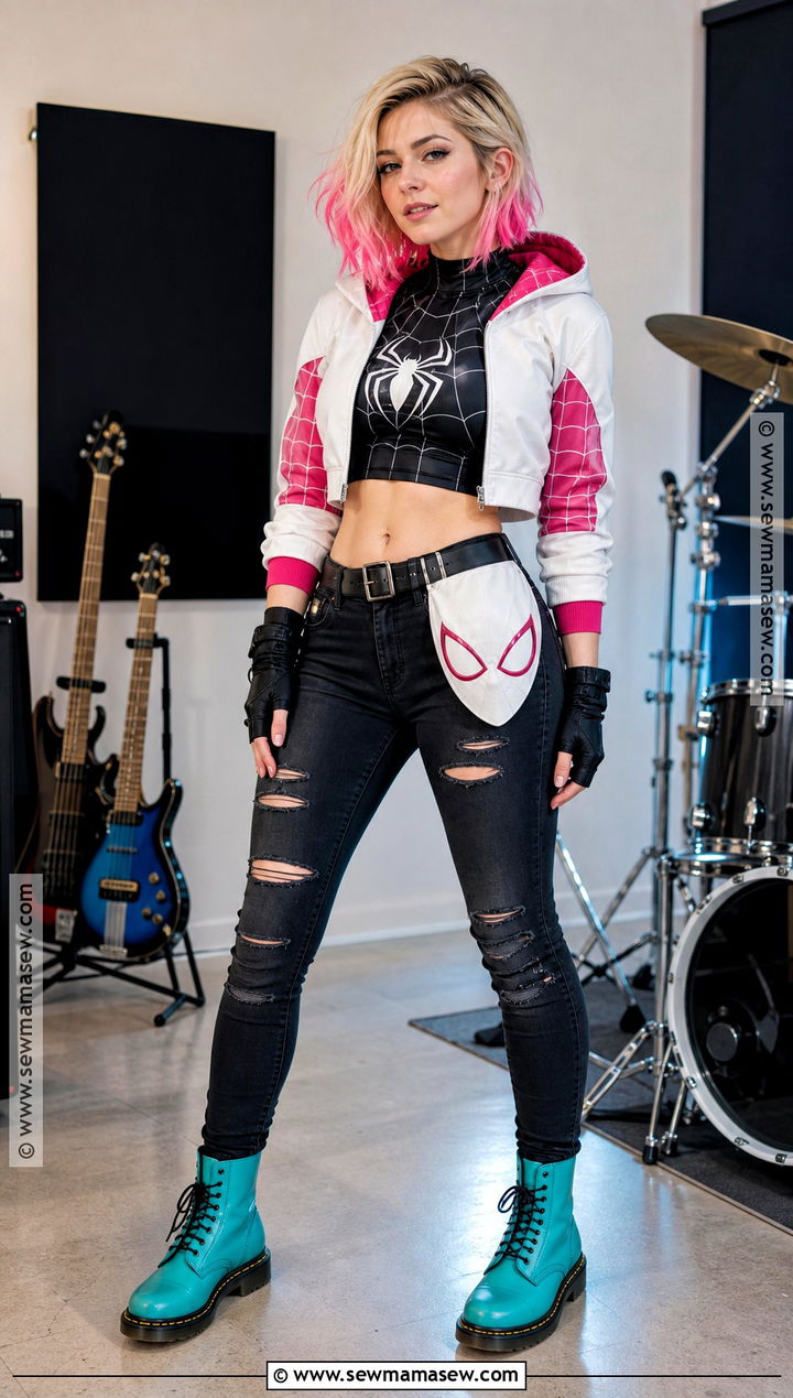 Punk Spider Gwen Cosplay - 30 spiderwoman cosplay ideas