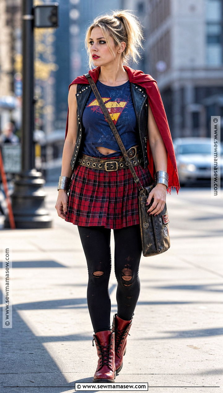 Punk Supergirl Costume - 30 Supergirl Halloween Costume Ideas