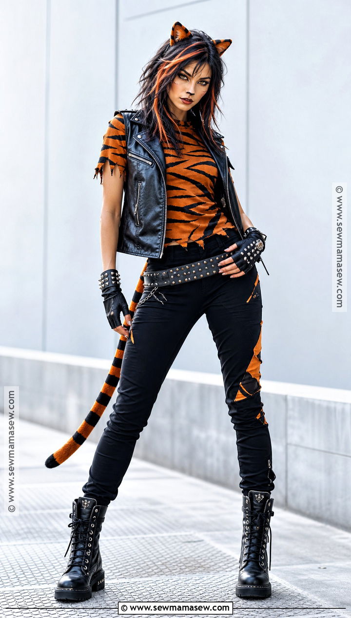 Punk Tiger Costume - 35 Tiger Costume Ideas for Women