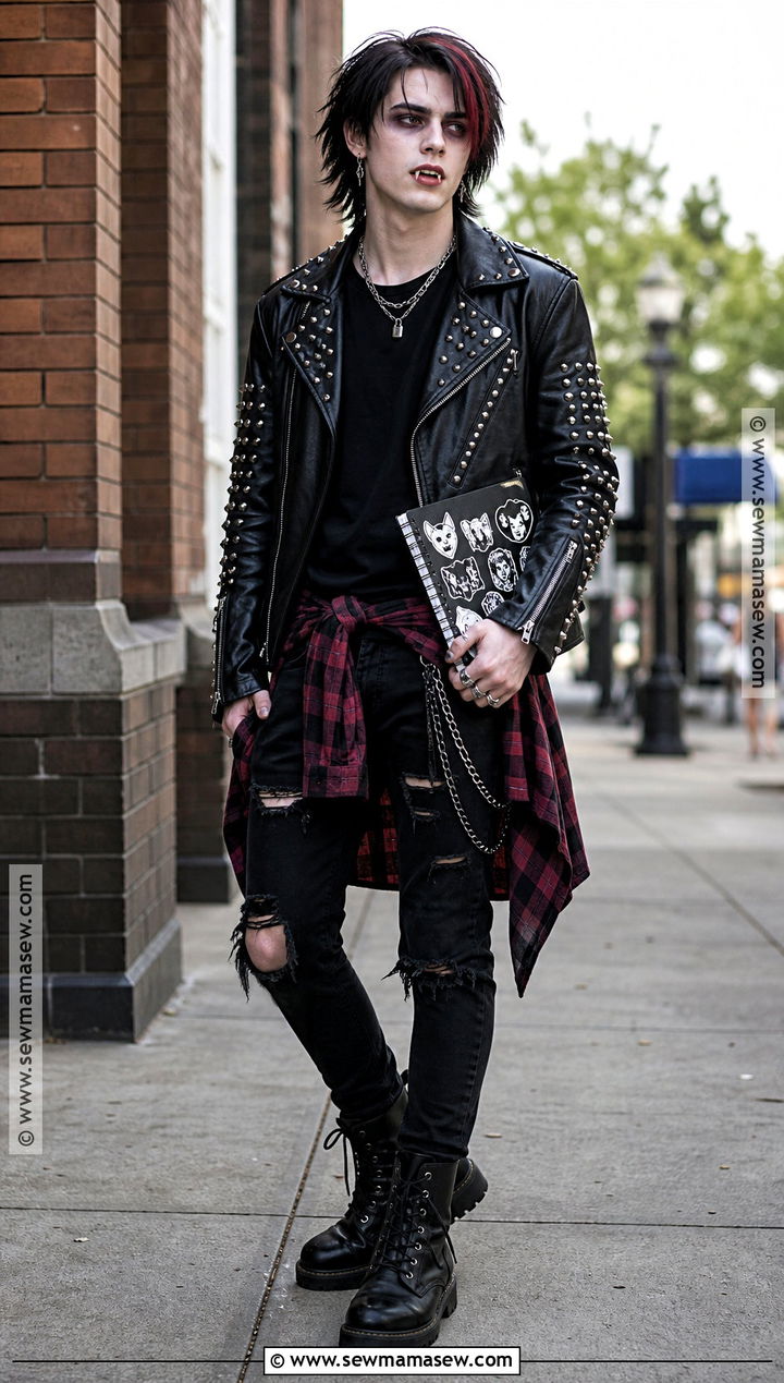 Punk Vampire Costume - 30 Vampire Halloween Costume Ideas for Men