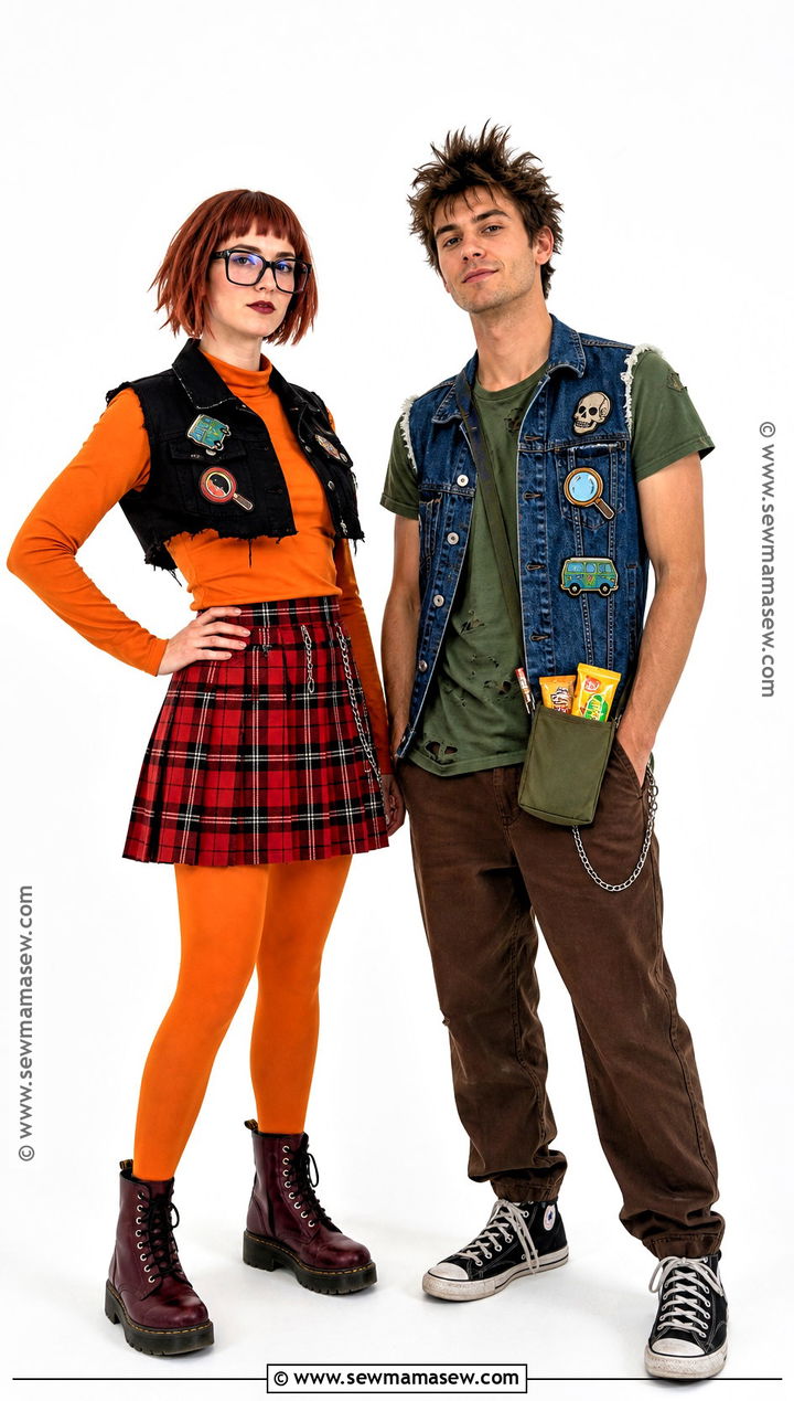 Punk Velma and Shaggy Costume - 35 velma and shaggy costume ideas