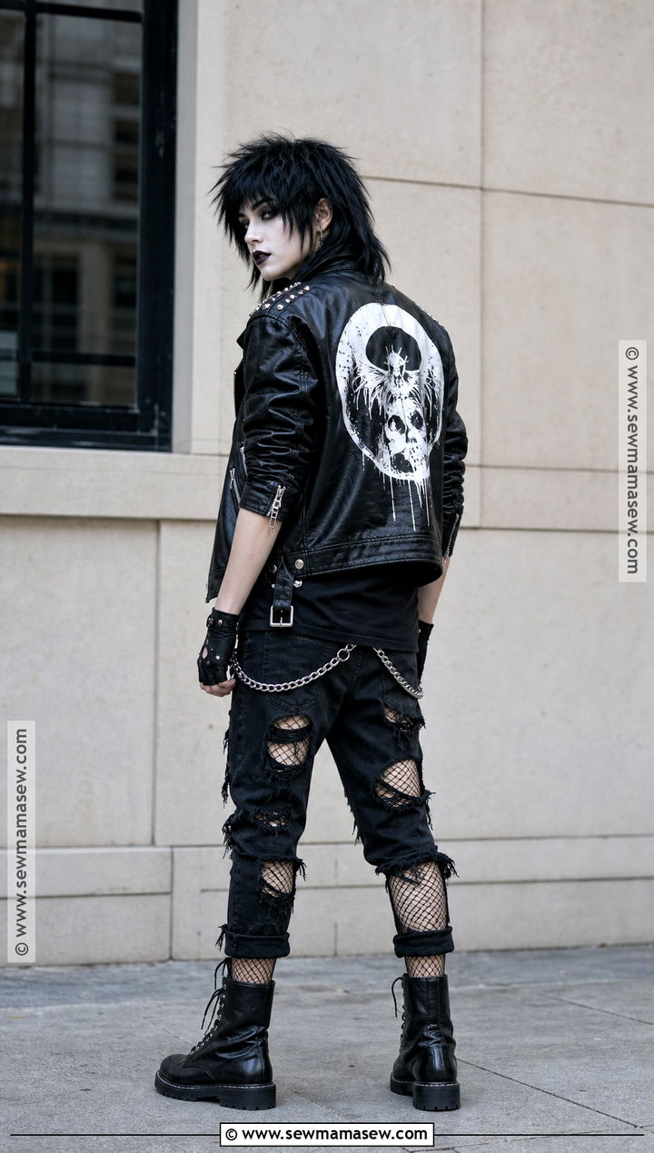 Punk Venom Costume With Leather Jacket - 35 venom costume ideas