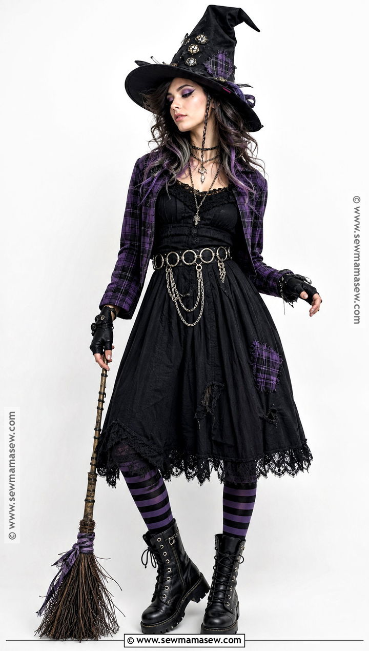 Punk Witch Costume - 30 punk halloween costume ideas