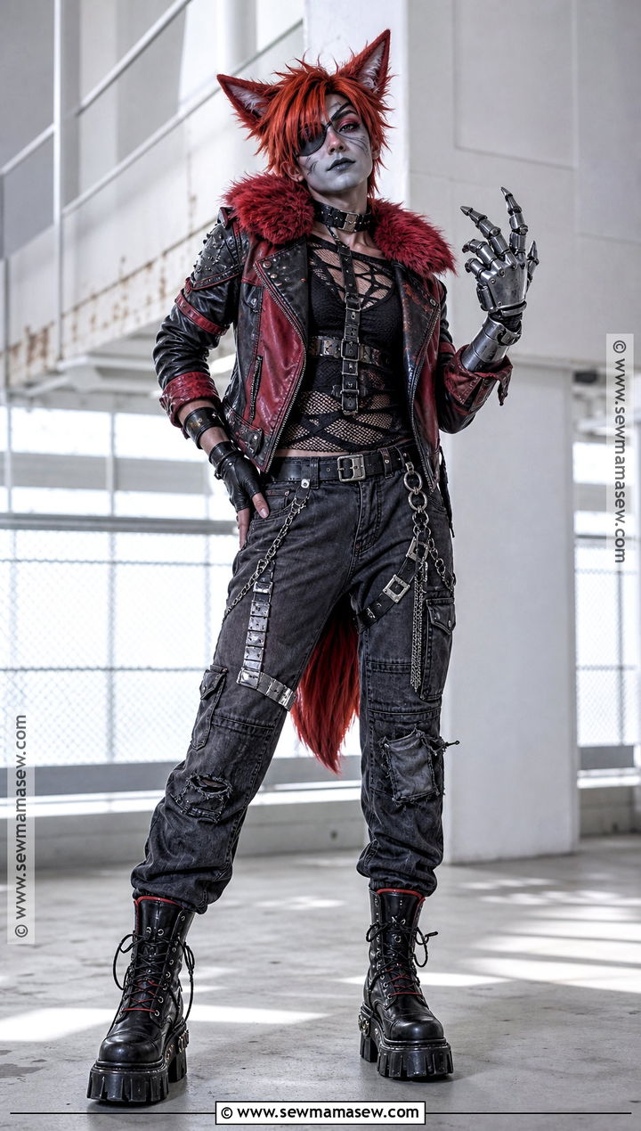 Punk Withered Foxy Cosplay - 30 withered foxy cosplay ideas