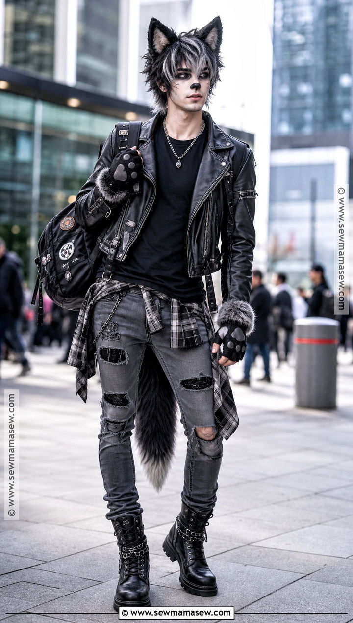 Punk Wolf Cosplay - 30 wolf cosplay ideas