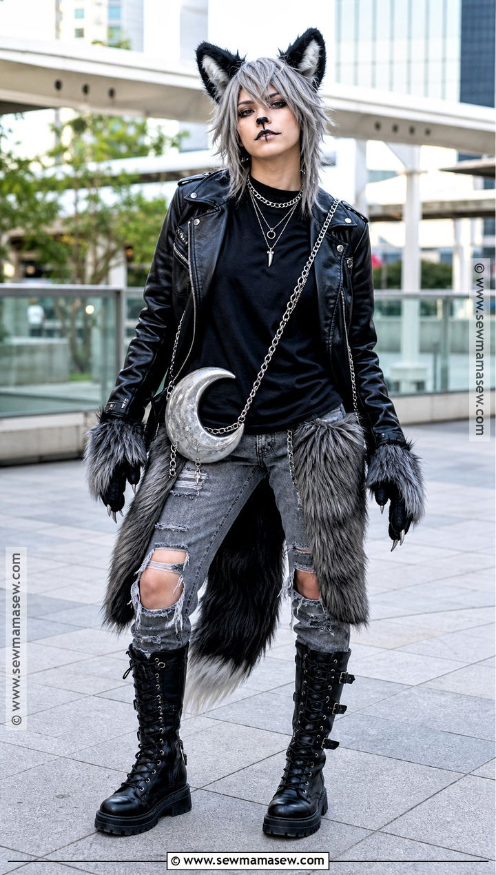 Punk Wolf Costume - 30 Wolf Halloween Costume Ideas for Women