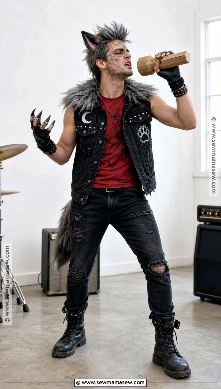 Punk Wolf Costume - 30 wolf costume ideas for men