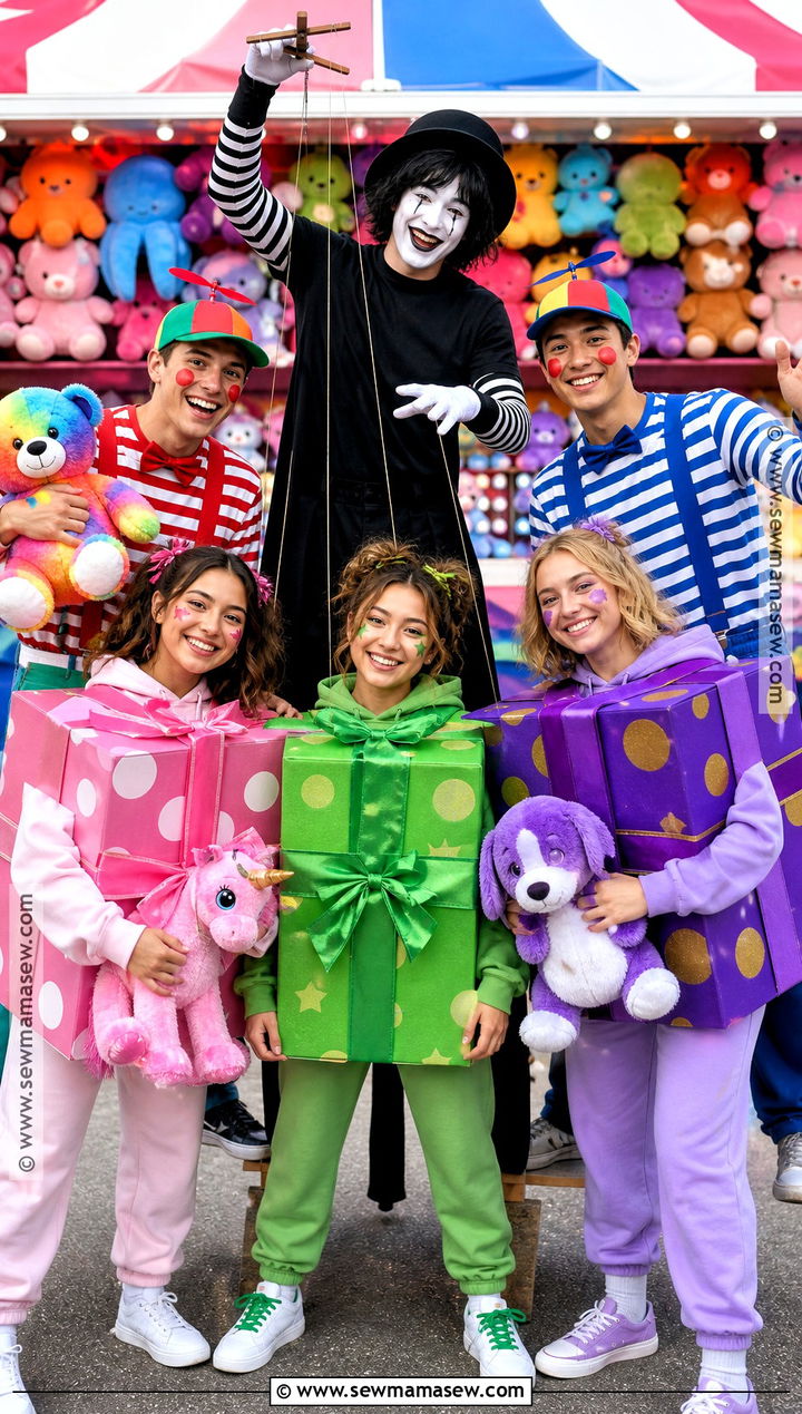Puppet And Prize Corner FNAF Group Costume - 30 fnaf group costume ideas