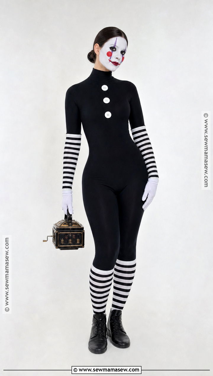 Puppet Fnaf Costume With Face Makeup - 35 Puppet Fnaf Costume Ideas