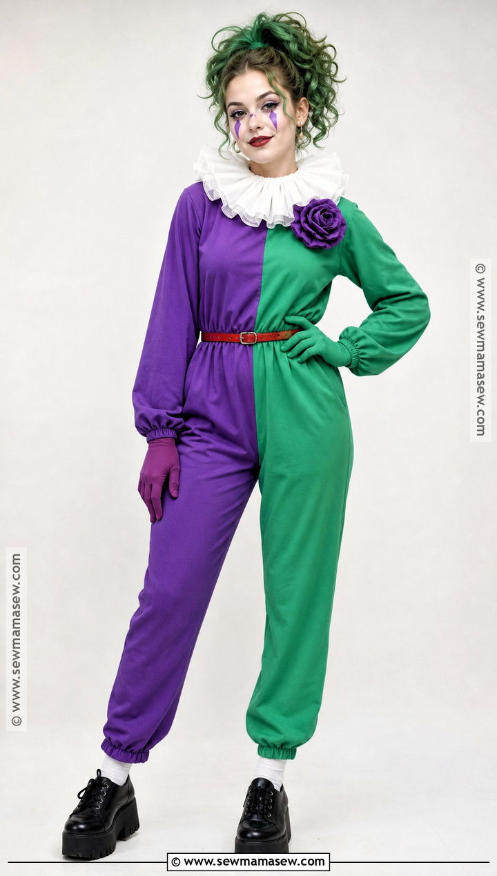 Purple And Green Lady Joker Jumpsuit Costume - 35 lady joker costume ideas