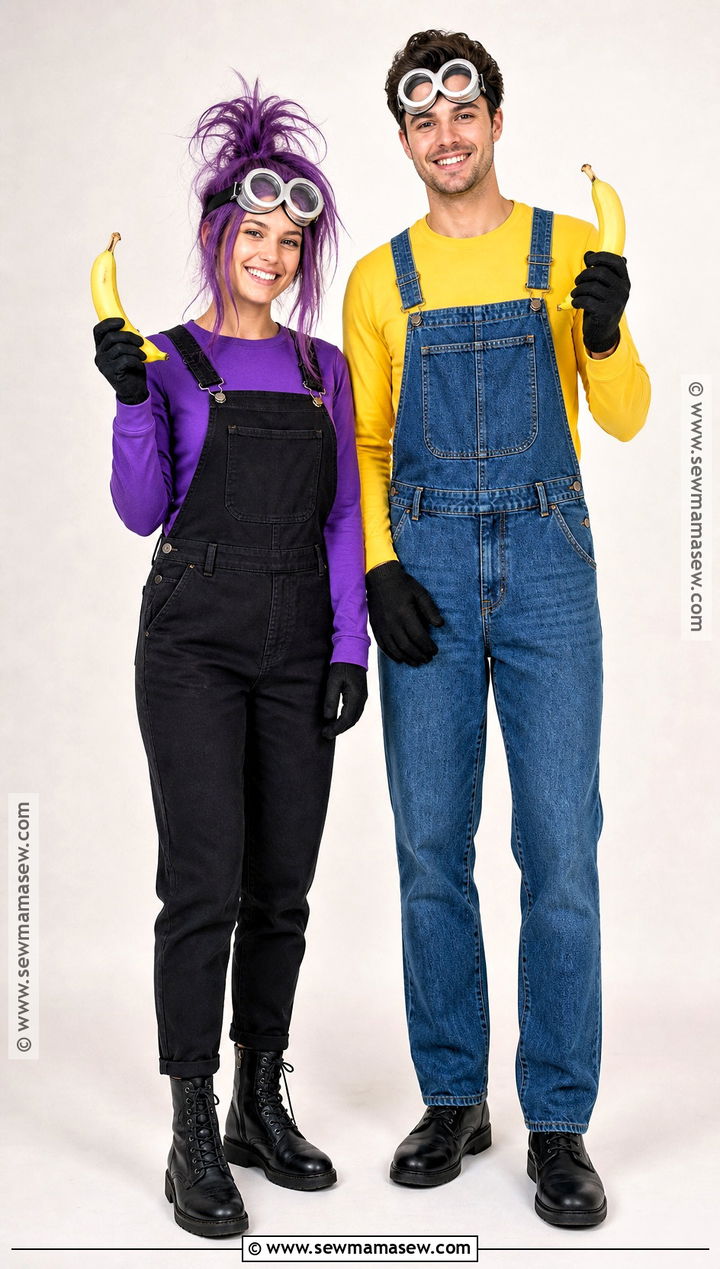 Purple And Yellow Minion Couple Costume - 40 purple minion costume ideas