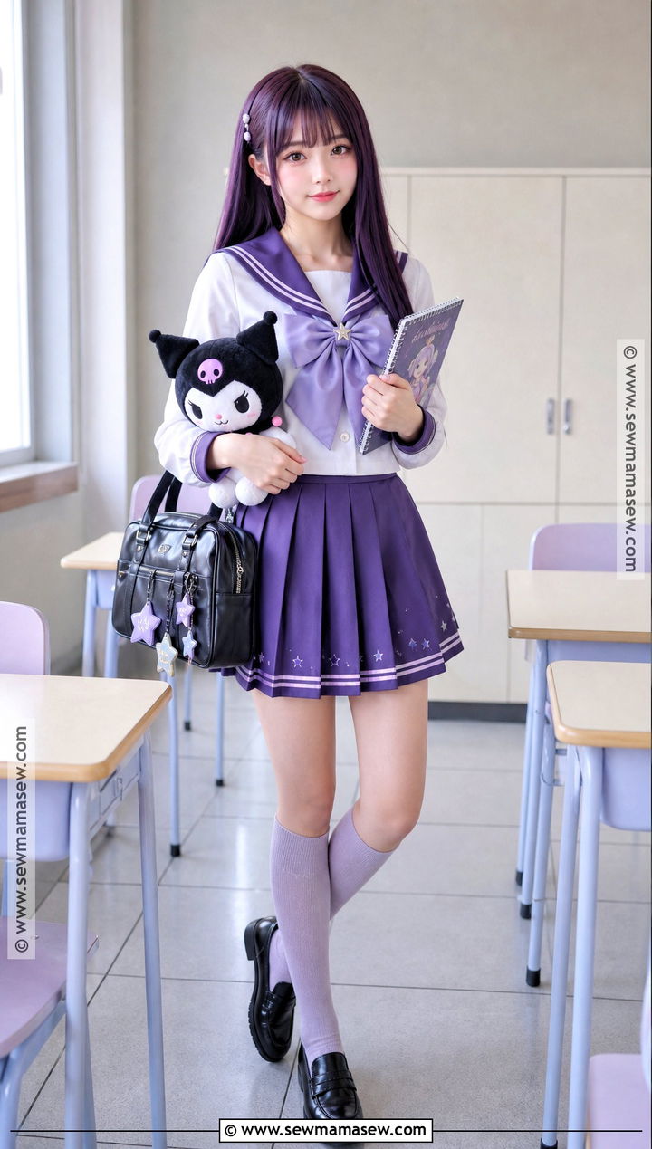 Purple Anime Schoolgirl Costume - 30 purple hair costume ideas