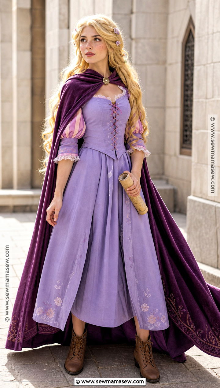 Purple Cape Rapunzel Cosplay - 35 rapunzel cosplay ideas
