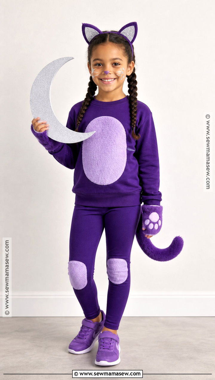 Purple Cat Costume - 30 cat costume ideas for kids