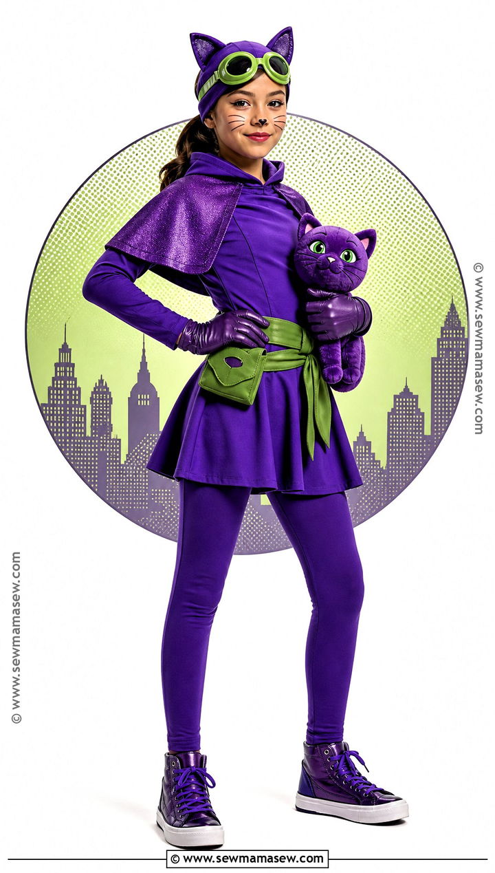 Purple Catwoman Costume - 35 batman costume ideas for girls
