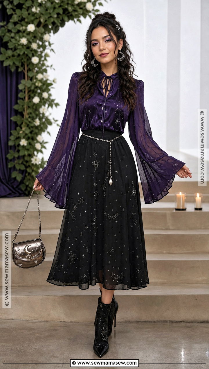 Purple Celestial Witch Outfit - 35 witch outfit aesthetic ideas
