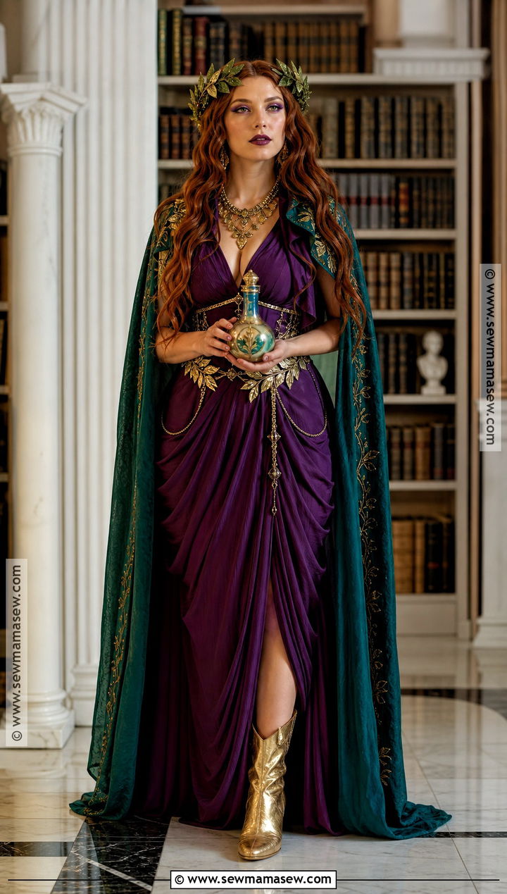 Purple Circe Goddess Costume - 40 greek goddess halloween costume ideas