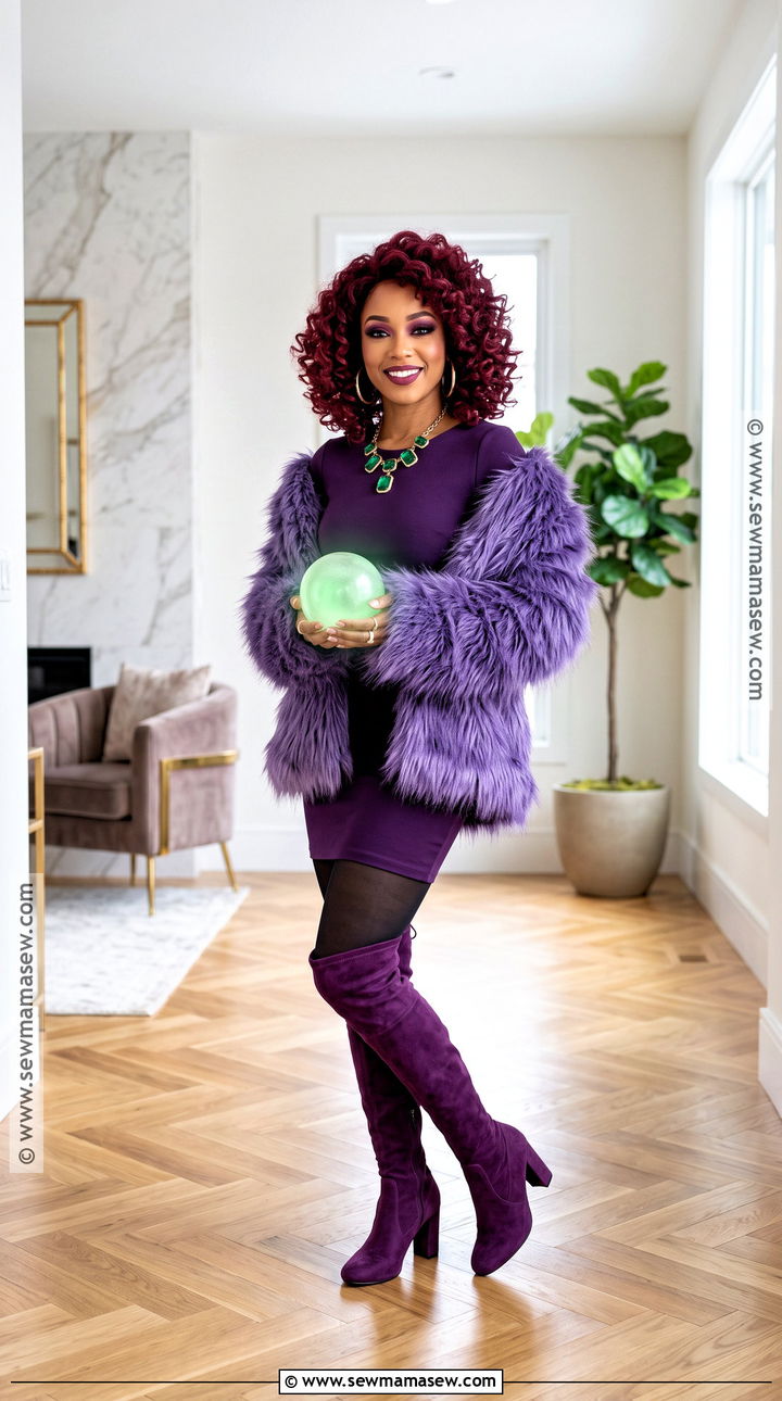 Purple Coat Starfire Costume - 50 starfire costume ideas