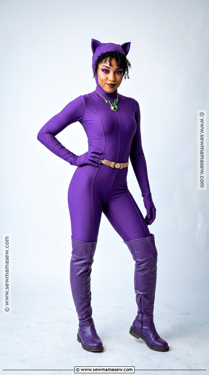 Purple Comic Catwoman Cosplay - 40 catwoman cosplay ideas
