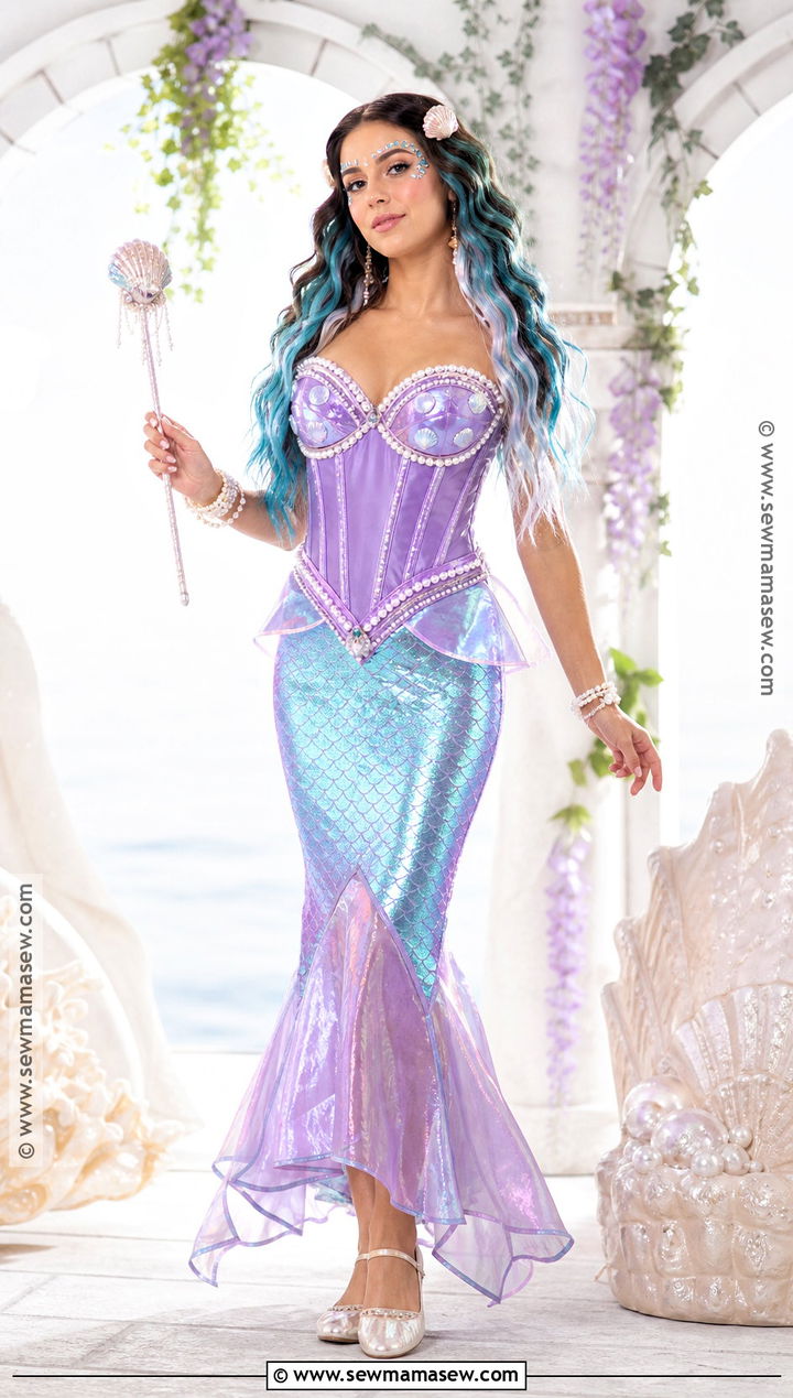 Purple Corset Mermaid Costume - 30 purple corset halloween costumes