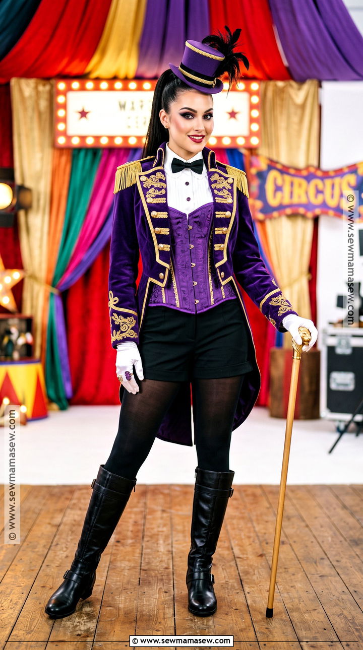 Purple Corset Ringmaster Costume - 30 purple corset halloween costumes