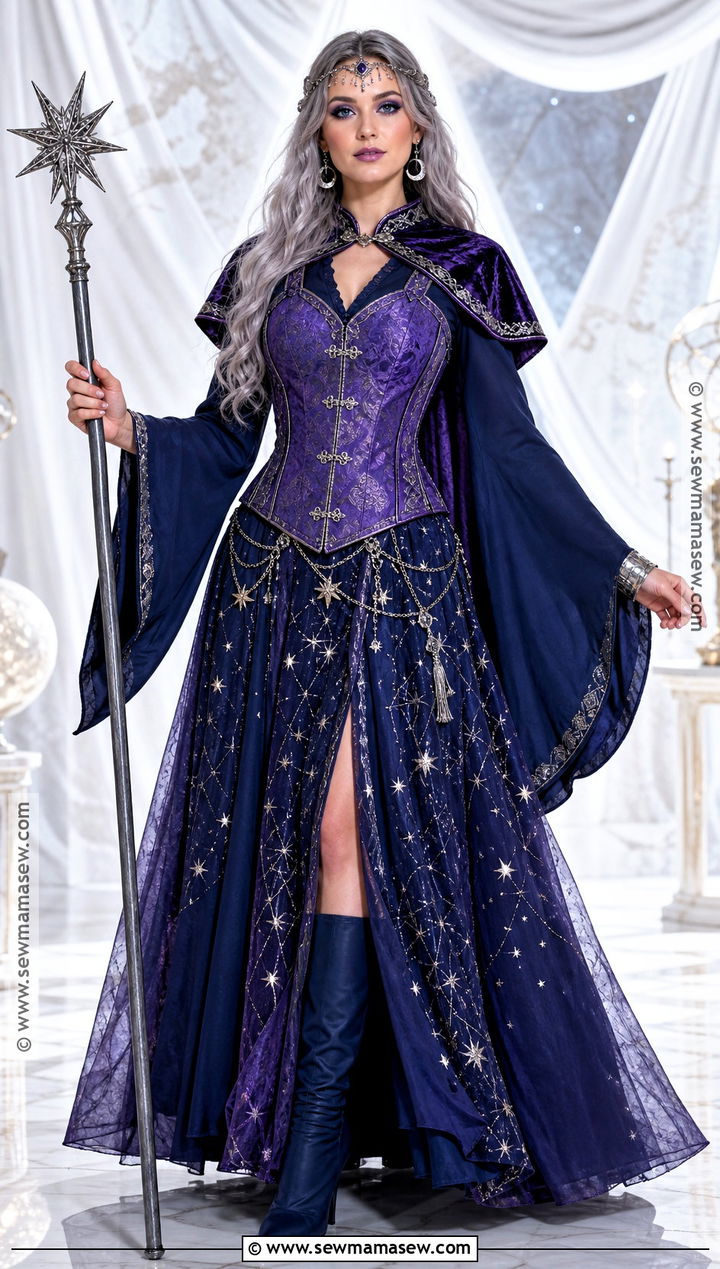 Purple Corset Sorceress Costume - 30 purple corset halloween costumes