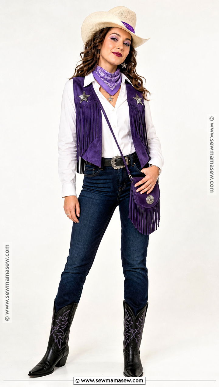 Purple Cowgirl Costume - 30 easy cowgirl costume ideas