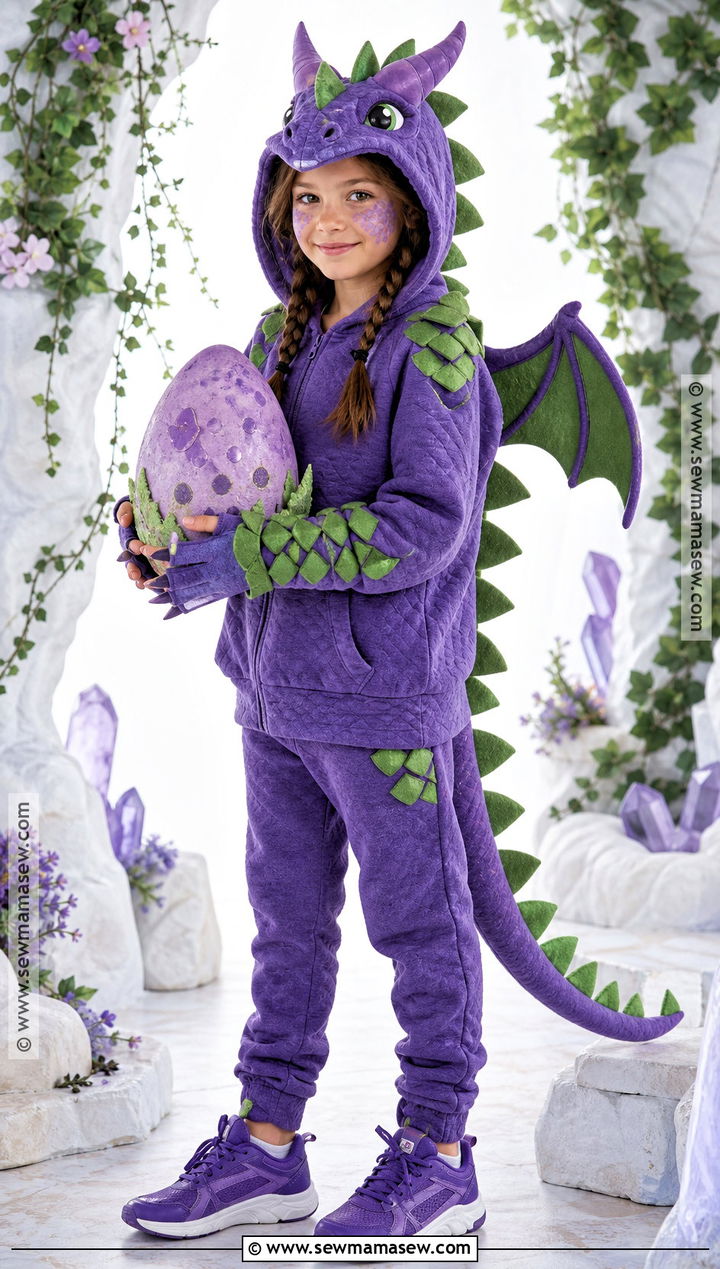 Purple Dragon Costume - 40 girl costumes