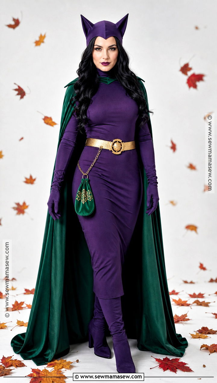 Purple Dress Catwoman Costume - 50 catwoman costume ideas