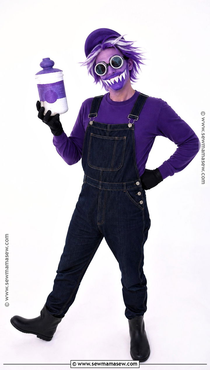 Purple Evil Minion Costume With Overalls - 30 dispical me characters costumes