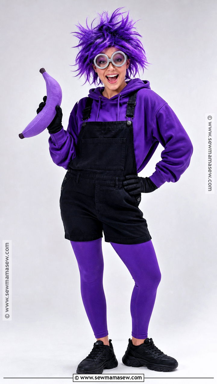 Purple Evil Minion Costume - 30 Easy Minion Costume Ideas