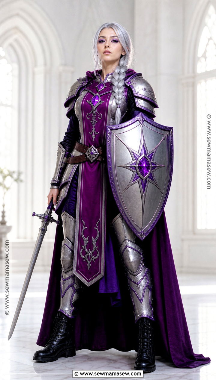 Purple Female Knight Costume - 30 female knight costume ideas