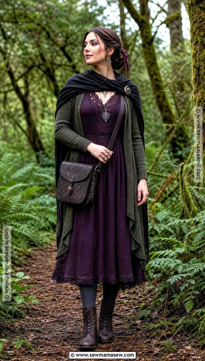 Purple Forest Witch Outfit - 35 forest witch outfit ideas