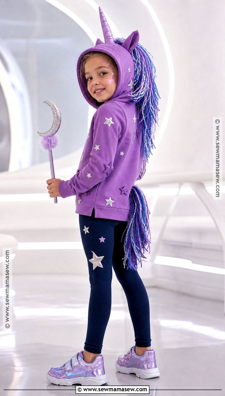 Purple Galaxy Unicorn Costume - 30 unicorn costume ideas for kids