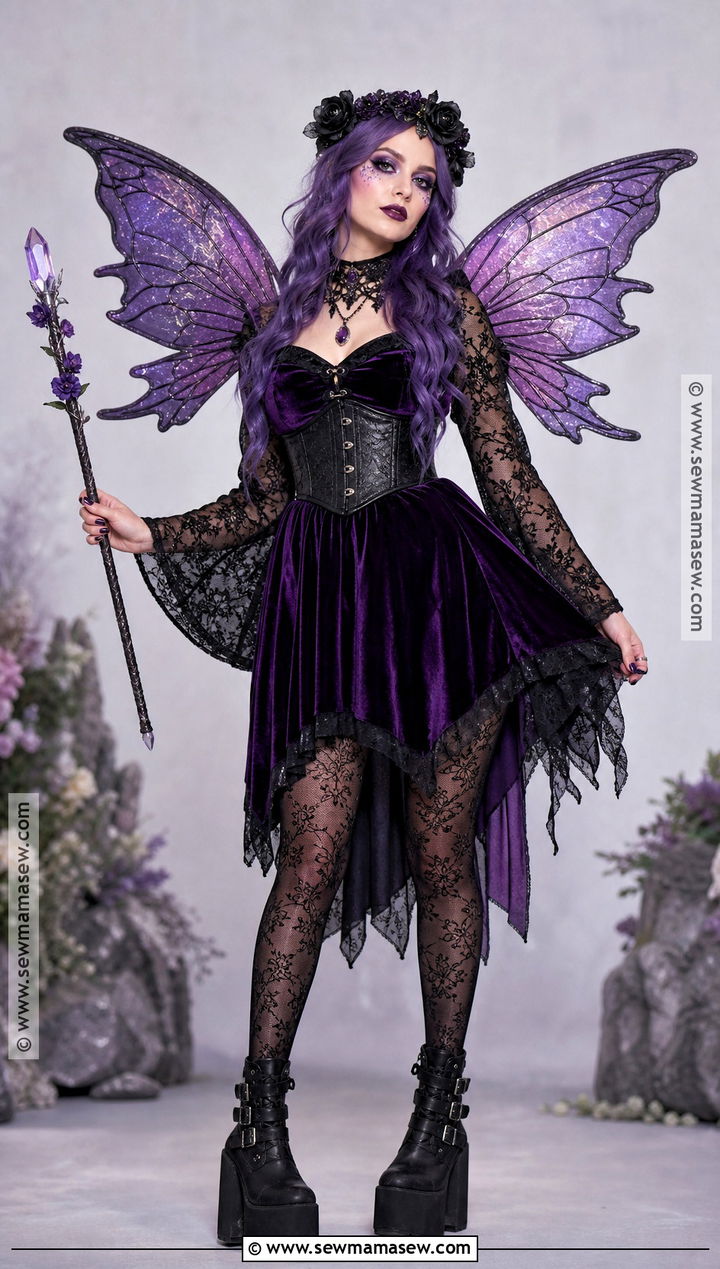 Purple Gothic Fairy Costume - 30 Gothic Fairy Costume Ideas