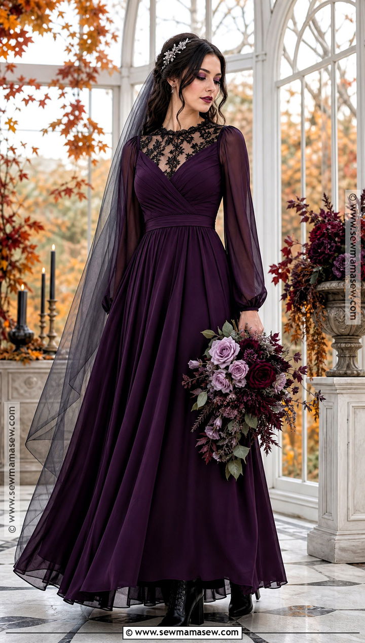 Purple Halloween Wedding Dress - 30 halloween wedding dresses