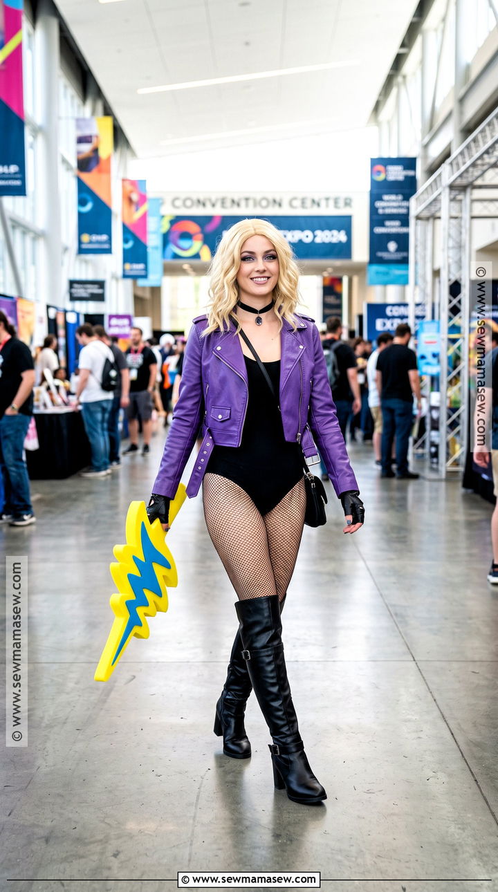 Purple Jacket Black Canary Costume - 30 Black Canary Costume Ideas