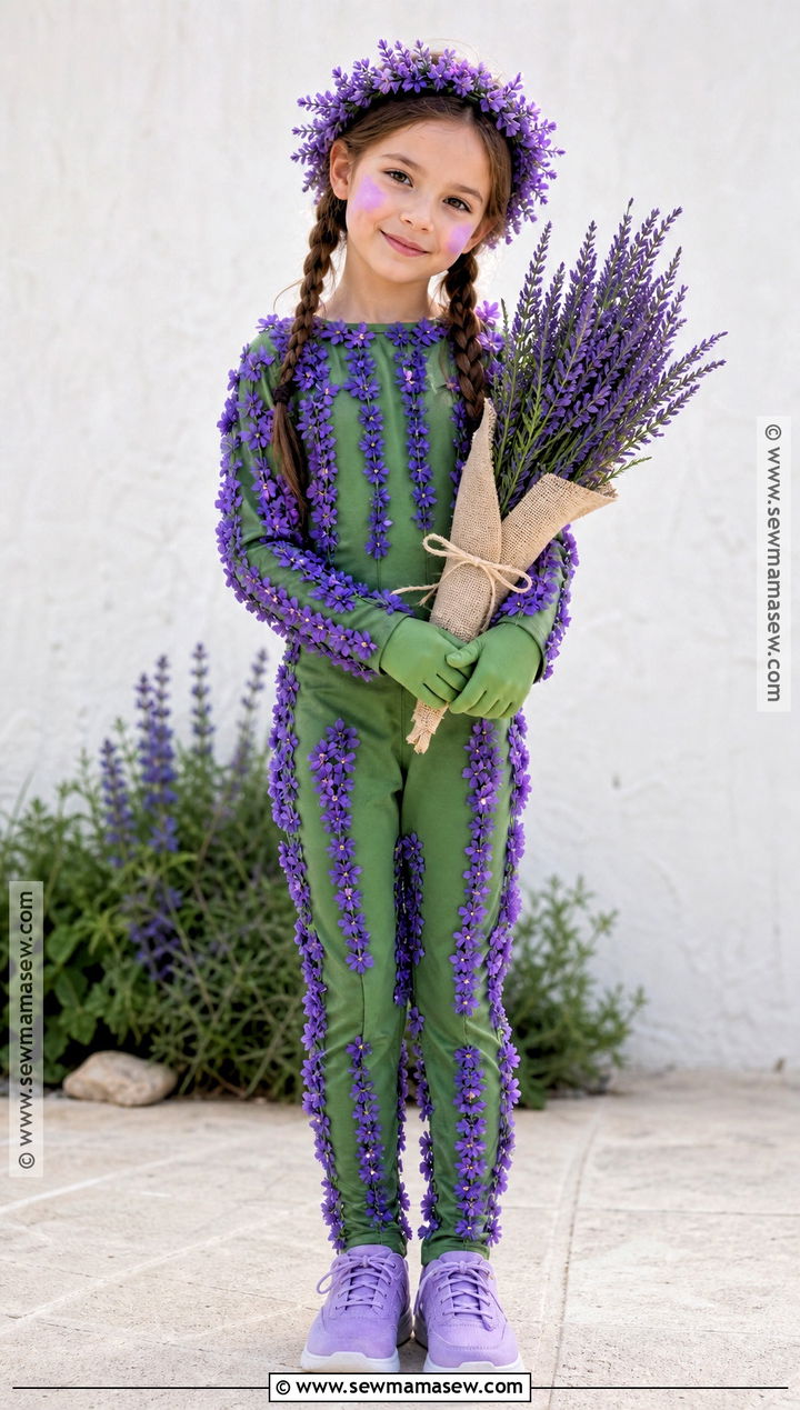 Purple Lavender Flower Costume For Kids - 30 flower costume ideas for kids